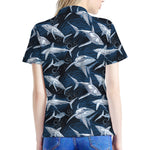 Shark Underwear Pattern Print Women's Polo Shirt