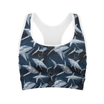 Shark Underwear Pattern Print Women's Sports Bra