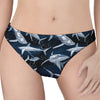 Shark Underwear Pattern Print Women's Thong