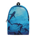 Shark Underwear Print School Backpack