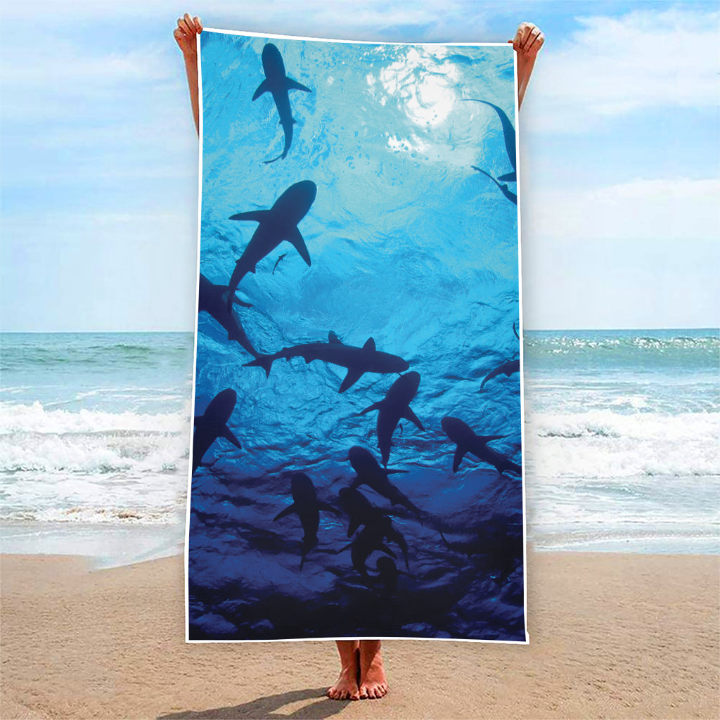 Shark Underwear Print Beach Towel