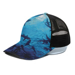 Shark Underwear Print Black Mesh Trucker Cap
