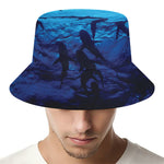 Shark Underwear Print Bucket Hat