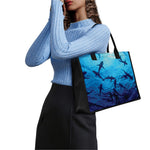 Shark Underwear Print Canvas Tote Bag
