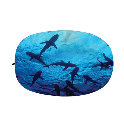 Shark Underwear Print Car Side Mirror Covers