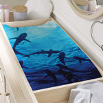 Shark Underwear Print Changing Pad Cover