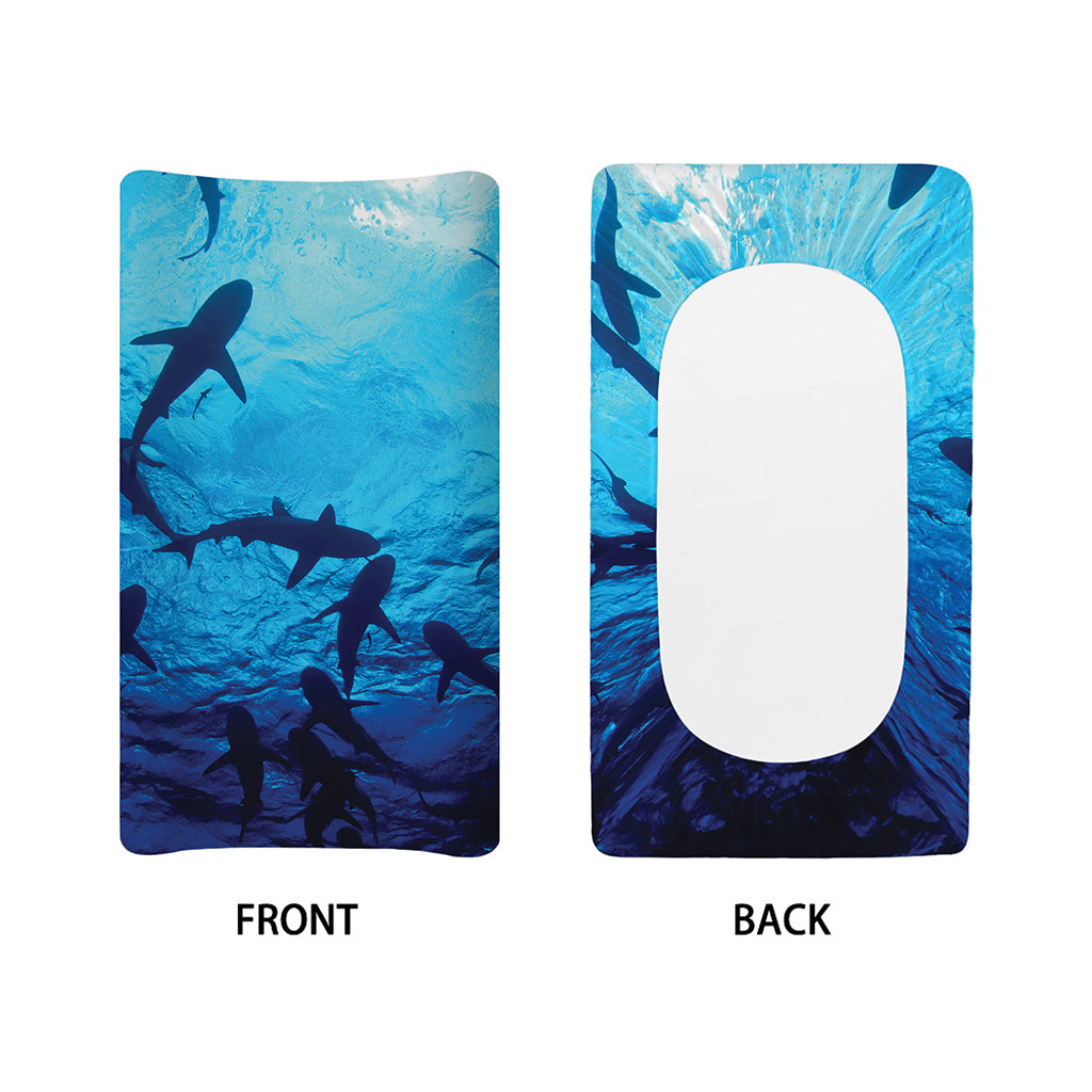 Shark Underwear Print Changing Pad Cover