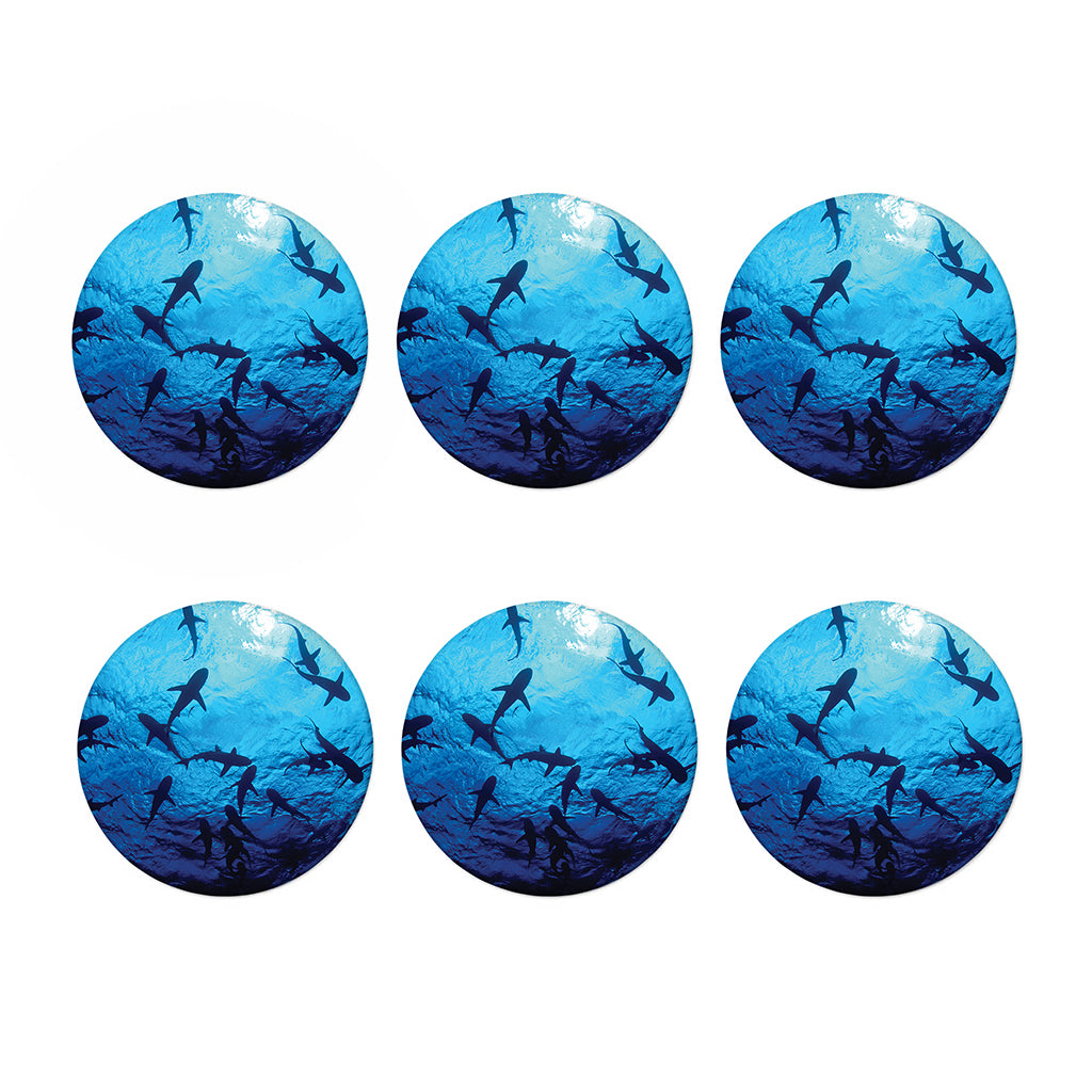 Shark Underwear Print Coaster Set