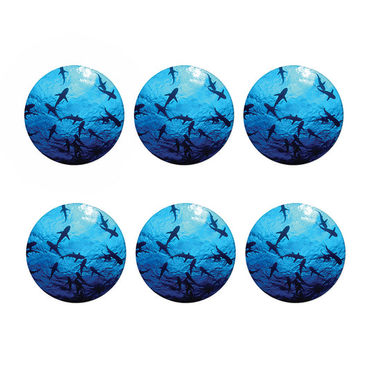 Shark Underwear Print Coaster Set