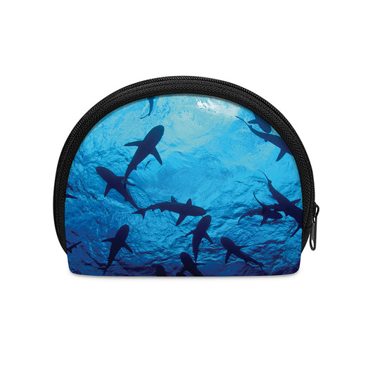 Shark Underwear Print Coin Purse
