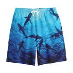 Shark Underwear Print Cotton Shorts