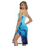 Shark Underwear Print Cross Back Cami Dress
