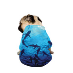 Shark Underwear Print Dog Zip Up Jacket