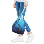 Shark Underwear Print Drawstring Bag