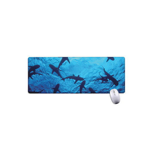 Shark Underwear Print Extended Mouse Pad