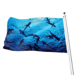 Shark Underwear Print Flag