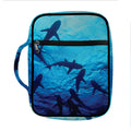 Shark Underwear Print Front Pocket Bible Bag