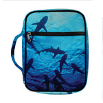 Shark Underwear Print Front Pocket Bible Bag