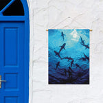 Shark Underwear Print Garden Flag