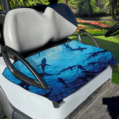 Shark Underwear Print Golf Cart Seat Cover