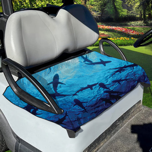 Shark Underwear Print Golf Cart Seat Cover