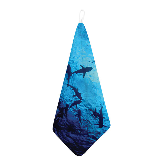 Shark Underwear Print Hand Towel