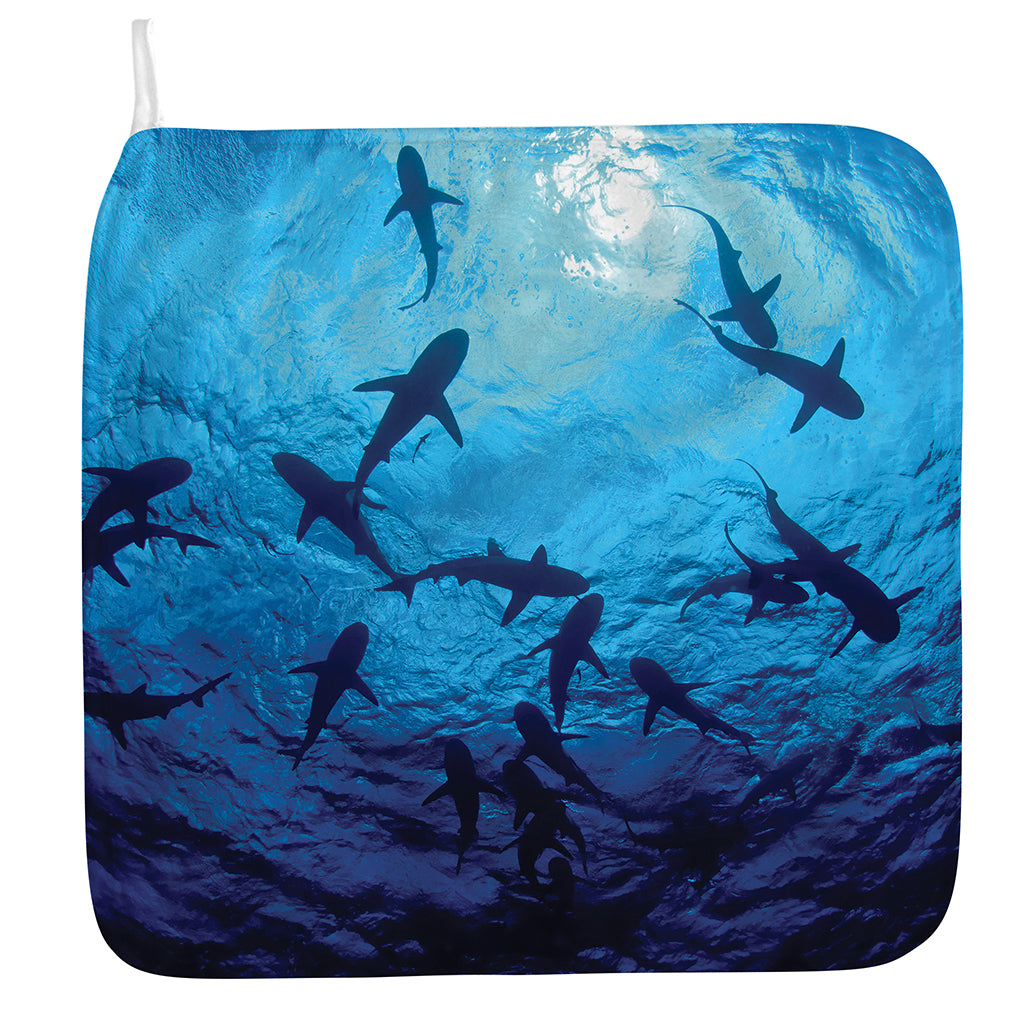 Shark Underwear Print Hand Towel