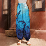 Shark Underwear Print Harem Pants