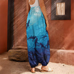 Shark Underwear Print Harem Pants