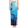 Shark Underwear Print High Slit Maxi Skirt