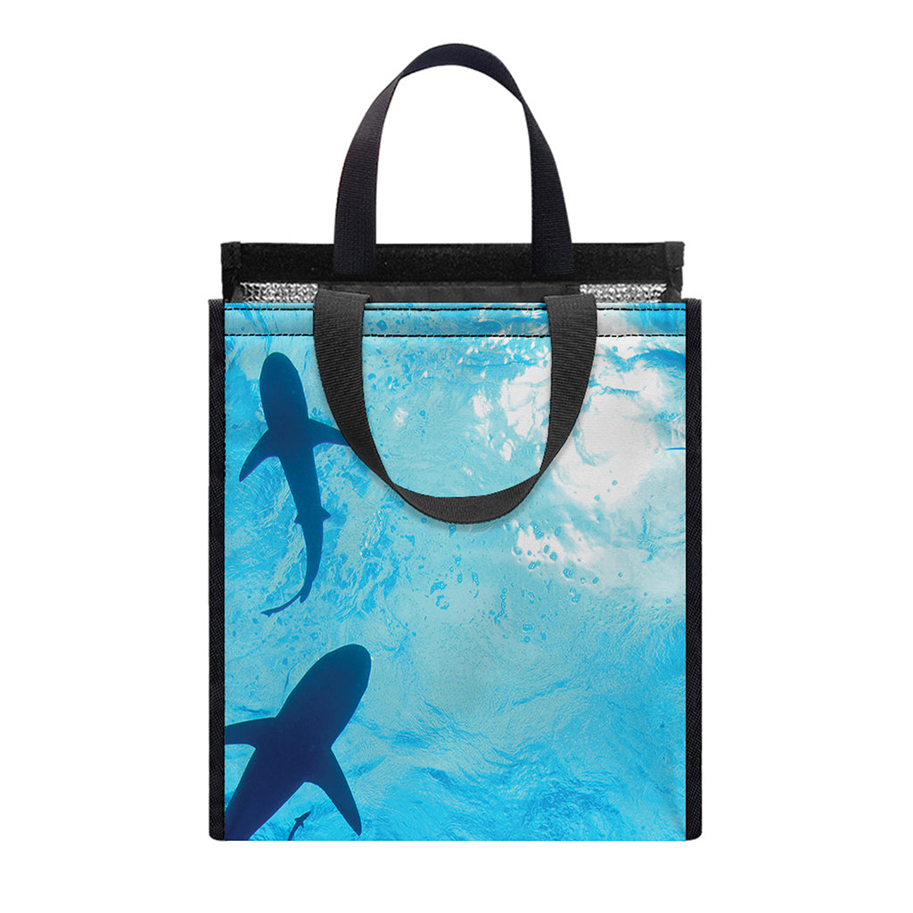 Shark Underwear Print Insulated Lunch Tote