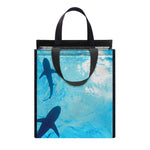 Shark Underwear Print Insulated Lunch Tote