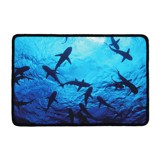 Shark Underwear Print Kitchen Mat