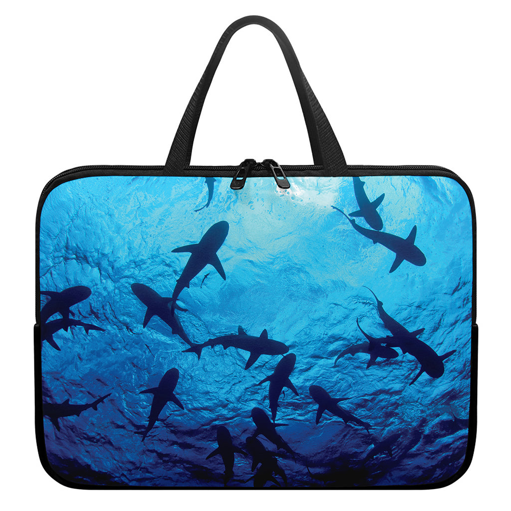 Shark Underwear Print Laptop Sleeve With Handle