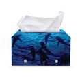 Shark Underwear Print Leather Tissue Box Cover