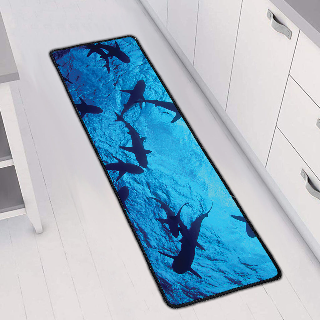Shark Underwear Print Long Kitchen Mat