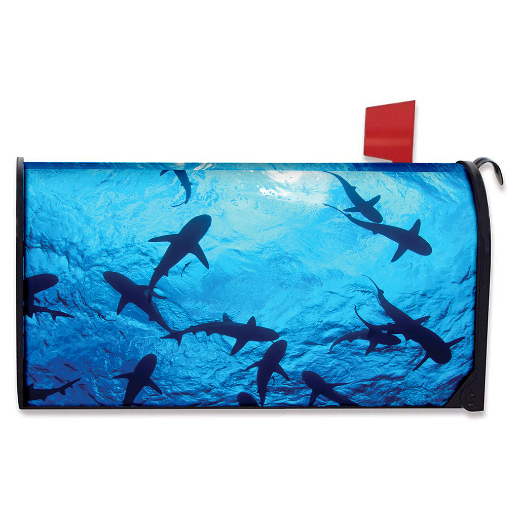 Shark Underwear Print Mailbox Cover