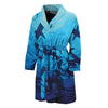 Shark Underwear Print Men's Bathrobe