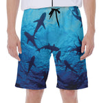 Shark Underwear Print Men's Beach Shorts