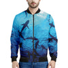 Shark Underwear Print Men's Bomber Jacket