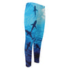 Shark Underwear Print Men's Compression Pants