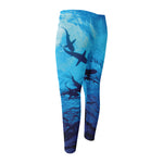 Shark Underwear Print Men's Compression Pants