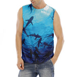 Shark Underwear Print Men's Fitness Tank Top