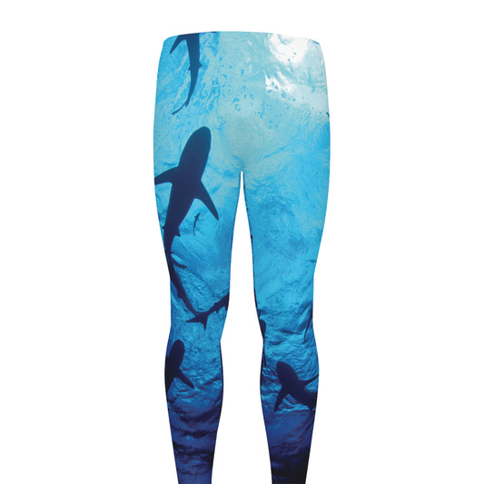 Shark Underwear Print Men's leggings