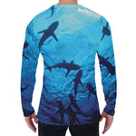 Shark Underwear Print Men's Long Sleeve T-Shirt