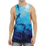 Shark Underwear Print Men's Muscle Tank Top