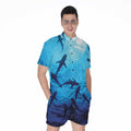 Shark Underwear Print Men's Romper