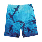 Shark Underwear Print Men's Sports Shorts