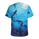 Shark Underwear Print Men's Sports T-Shirt