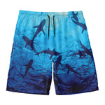 Shark Underwear Print Men's Swim Trunks